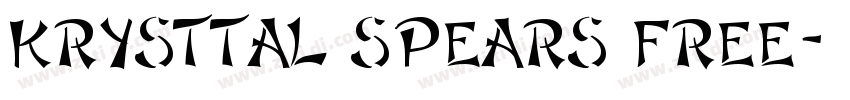 Krysttal Spears Free字体转换